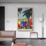 cartel retro saint maxime