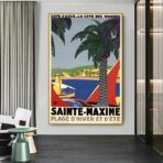 cartel retro saint maxime