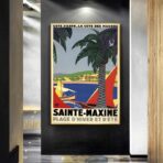 cartel retro saint maxime