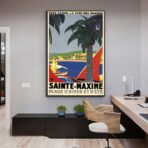 cartel retro saint maxime
