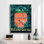 cartel vintage roland garros 1