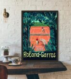 cartel vintage roland garros 1