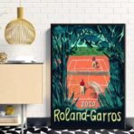 cartel vintage roland garros 1