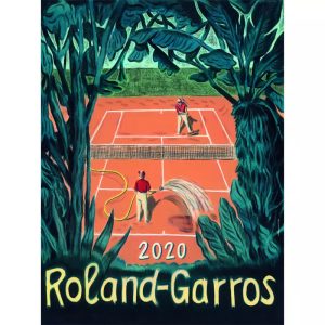cartel vintage roland garros 1