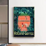 cartel vintage roland garros 1