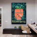 cartel vintage roland garros 1