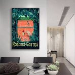 cartel vintage roland garros 1