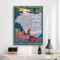 cartel ruta des alpes
