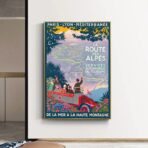 cartel ruta des alpes