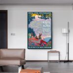cartel ruta des alpes