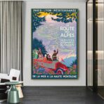 cartel ruta des alpes