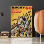 cartel de rugby vintage 1
