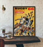 cartel de rugby vintage 1