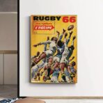 cartel de rugby vintage 1