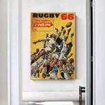 cartel de rugby vintage 1