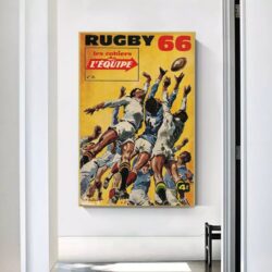 cartel de rugby vintage 1