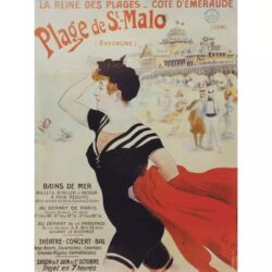 cartel saint malo vintage