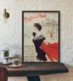 cartel saint malo vintage
