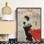 cartel saint malo vintage