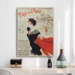 cartel saint malo vintage