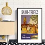 cartel saint tropez vintage