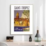 cartel saint tropez vintage