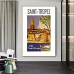 cartel saint tropez vintage