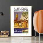 cartel saint tropez vintage