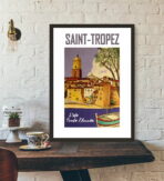 cartel saint tropez vintage