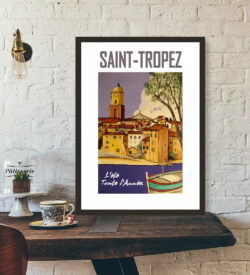 cartel saint tropez vintage