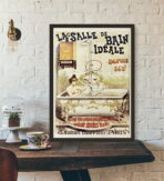 cartel de bano vintage 1