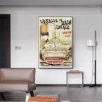 cartel de bano vintage 1