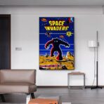cartel invasores del espacio