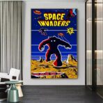 cartel invasores del espacio