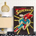 cartel vintage de superheroe