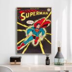 cartel vintage de superheroe