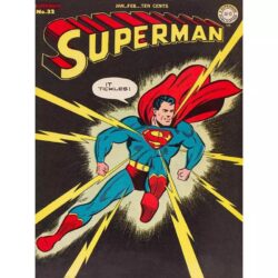 cartel vintage de superheroe