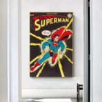 cartel vintage de superheroe
