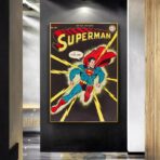 cartel vintage de superheroe