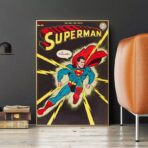 cartel vintage de superheroe