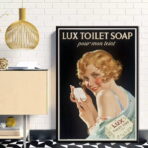 cartel de bano vintage 2