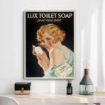 cartel de bano vintage 2