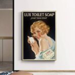 cartel de bano vintage 2