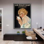 cartel de bano vintage 2