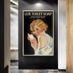cartel de bano vintage 2