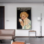 cartel de bano vintage 2
