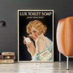 cartel de bano vintage 2