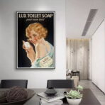 cartel de bano vintage 2