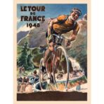 cartel vintage tour de francia 1
