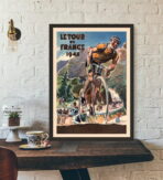 cartel vintage tour de francia 1